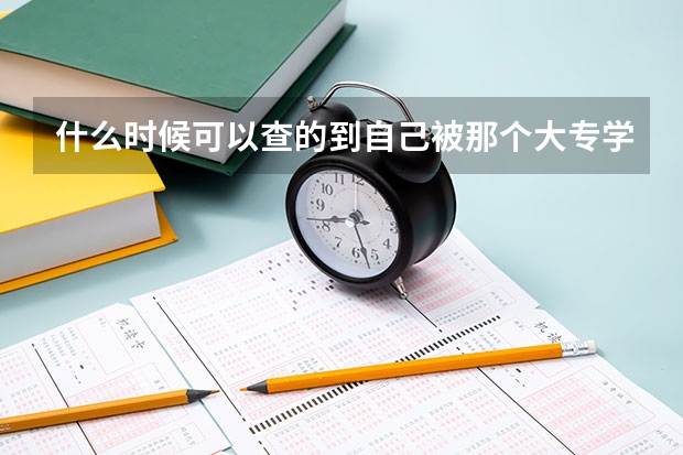 什么时候可以查的到自己被那个大专学校录取?