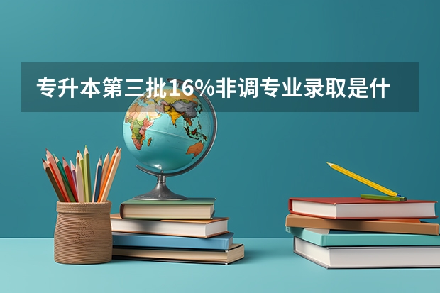 专升本第三批16%非调专业录取是什么意思