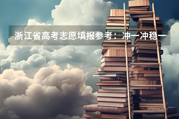 浙江省高考志愿填报参考：冲一冲稳一稳保一保原则，这个三个档次的具体梯度是多少（我说名次！不），比如