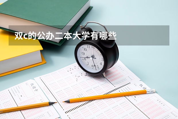 双c的公办二本大学有哪些