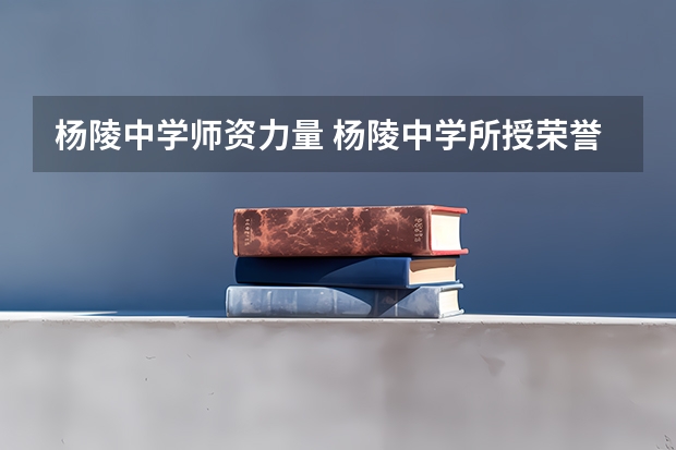 杨陵中学师资力量 杨陵中学所授荣誉