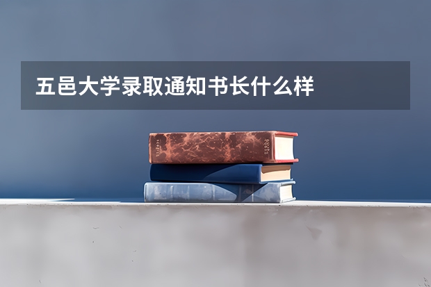 五邑大学录取通知书长什么样