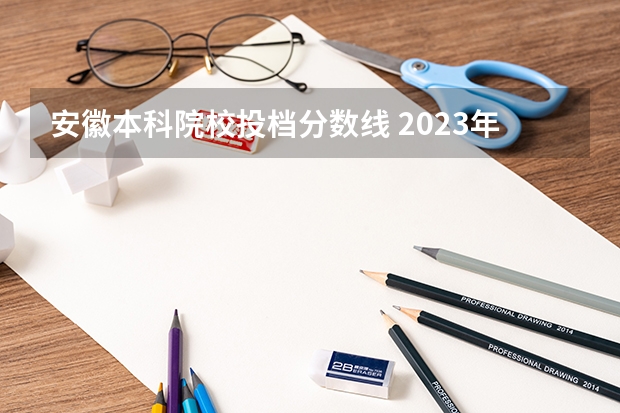 安徽本科院校投档分数线 2023年安徽投档分数线