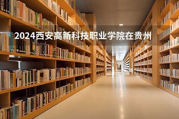 2024西安高新科技职业学院在贵州招生计划详解