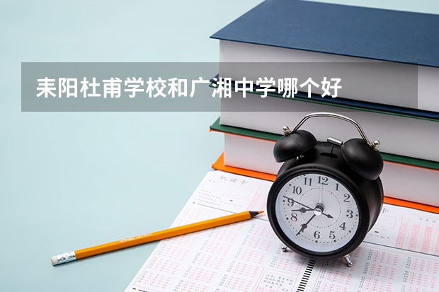 耒阳杜甫学校和广湘中学哪个好