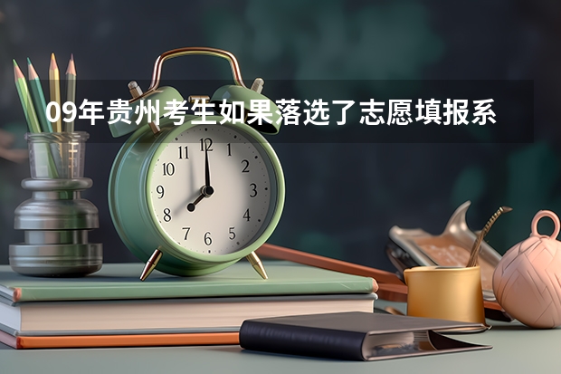 09年贵州考生如果落选了志愿填报系统是什么提示