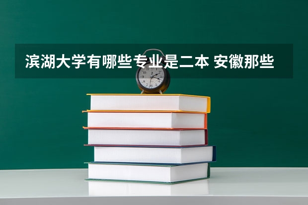 滨湖大学有哪些专业是二本 安徽那些师范类二本学院有专科学院