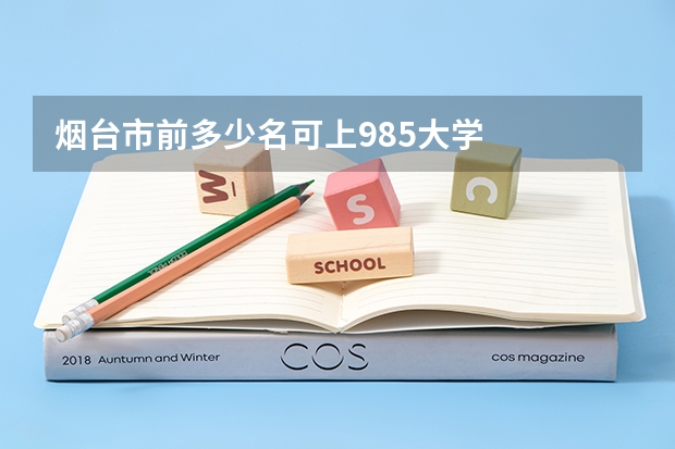 烟台市前多少名可上985大学