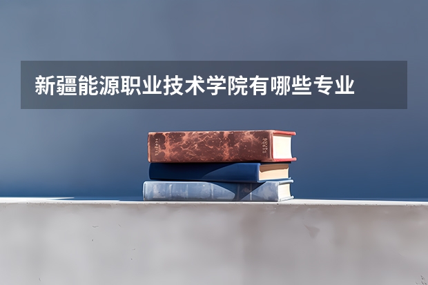 新疆能源职业技术学院有哪些专业