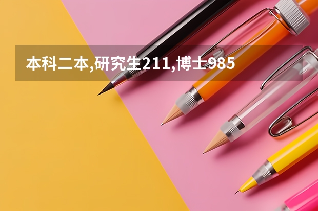 本科二本,研究生211,博士985,读博期出国交流一年,科学去211大学当老师吗