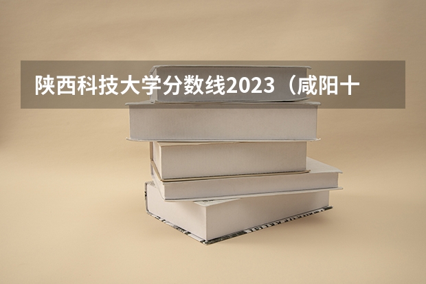 陕西科技大学分数线2023（咸阳十大名校高中录分线）