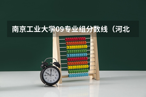 南京工业大学09专业组分数线（河北省各高校录取分数线）