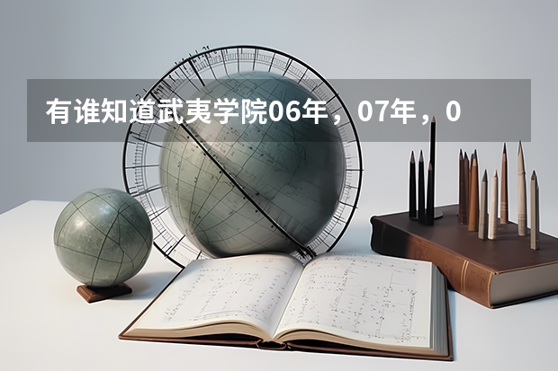 有谁知道武夷学院06年，07年，08年的专科录取线是多少分？特别是07年录取分数要准确。急急急