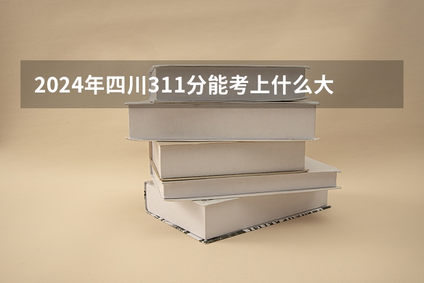 2024年四川311分能考上什么大学？