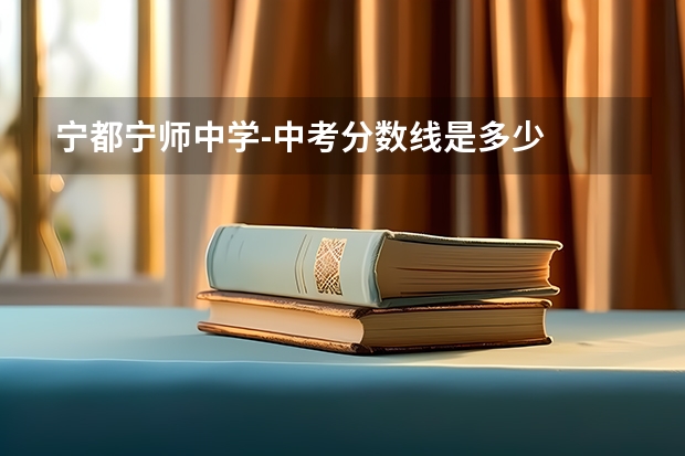 宁都宁师中学-中考分数线是多少