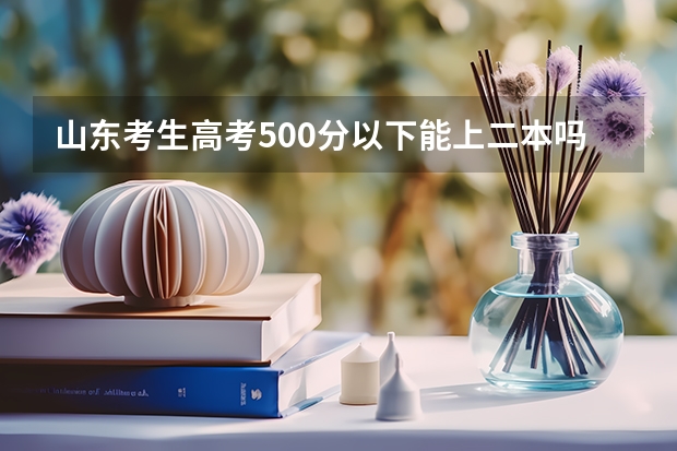 山东考生高考500分以下能上二本吗？