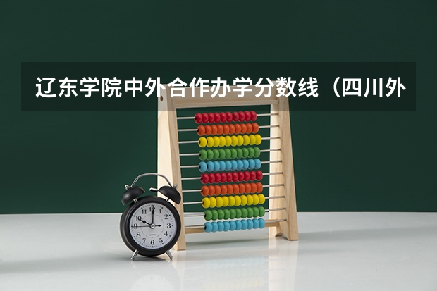 辽东学院中外合作办学分数线（四川外语学院成都学院录取分数线）