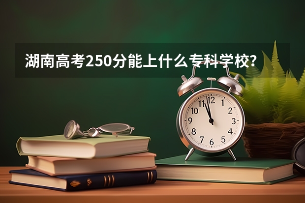 湖南高考250分能上什么专科学校？