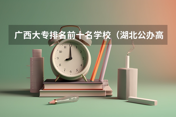 广西大专排名前十名学校（湖北公办高职高专学校排名）