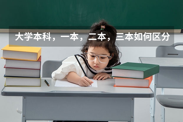 大学本科，一本，二本，三本如何区分