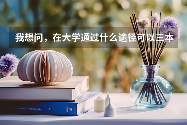 我想问，在大学通过什么途径可以三本升二本？？？？？