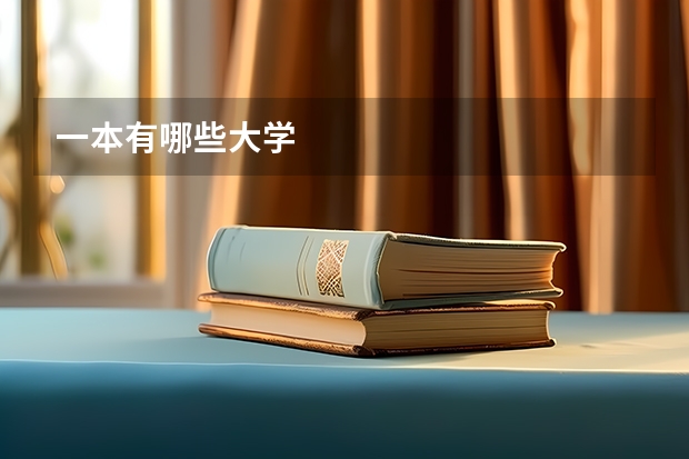 一本有哪些大学