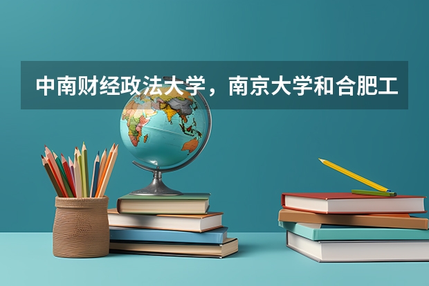 中南财经政法大学，南京大学和合肥工业大学，哪个大学的电子商务专业好呢？