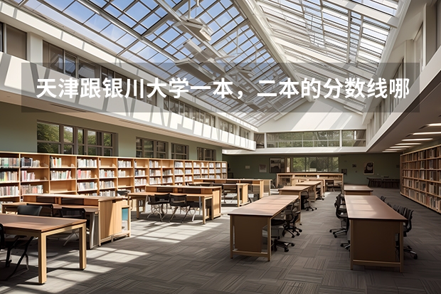 天津跟银川大学一本，二本的分数线哪个更高