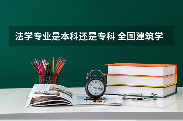 法学专业是本科还是专科 全国建筑学专业排名