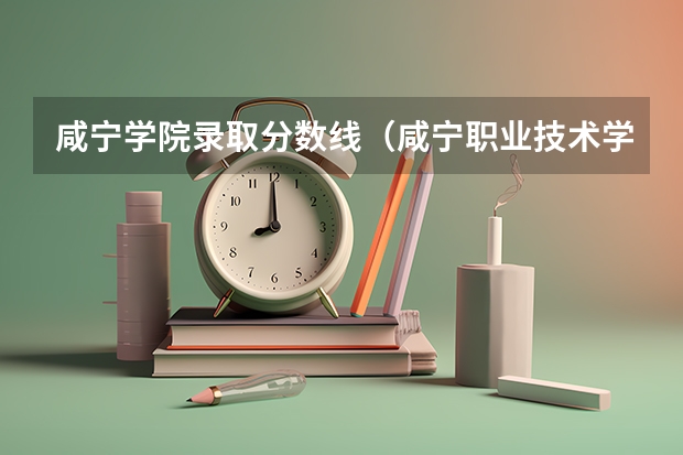 咸宁学院录取分数线（咸宁职业技术学院分数线）