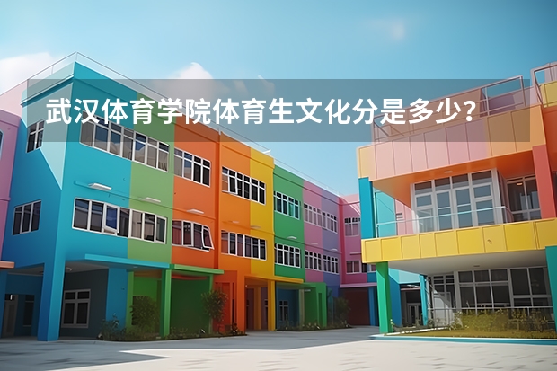 武汉体育学院体育生文化分是多少？