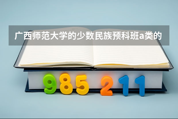 广西师范大学的少数民族预科班a类的录取分数线是多少?