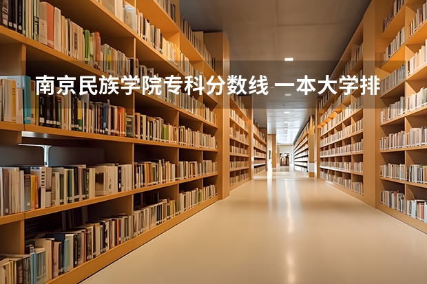 南京民族学院专科分数线 一本大学排名及分数线