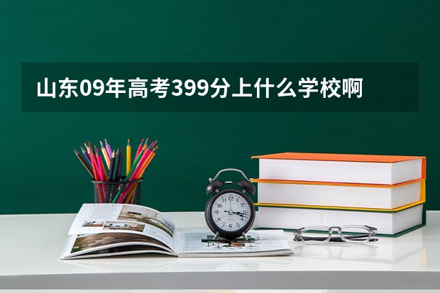 山东09年高考399分上什么学校啊