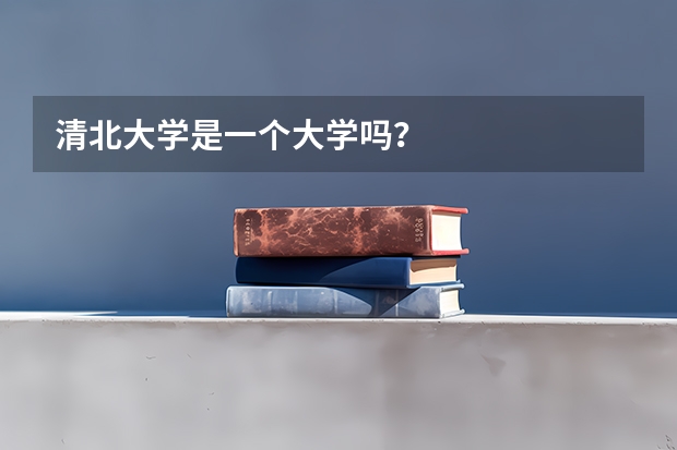 清北大学是一个大学吗？