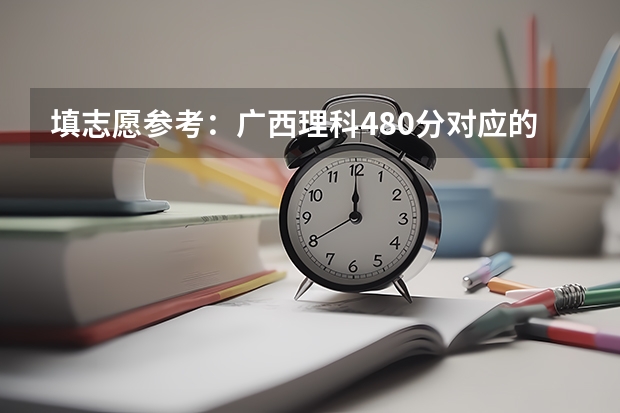 填志愿参考：广西理科480分对应的大学 480分左右公办二本大学一览表