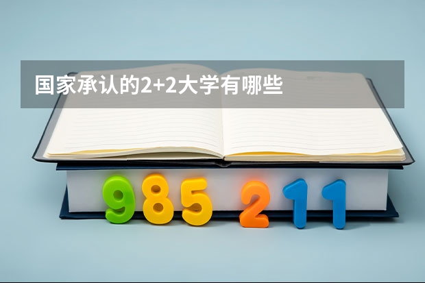 国家承认的2+2大学有哪些
