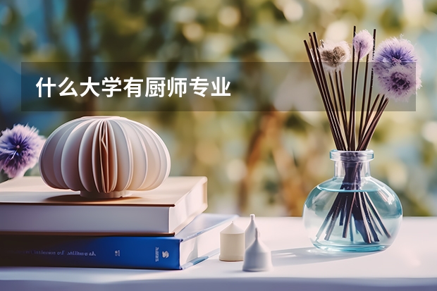 什么大学有厨师专业