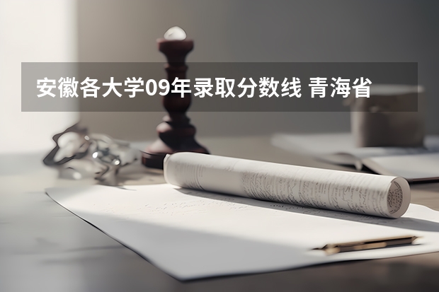 安徽各大学09年录取分数线 青海省的大学排名及录取分数线