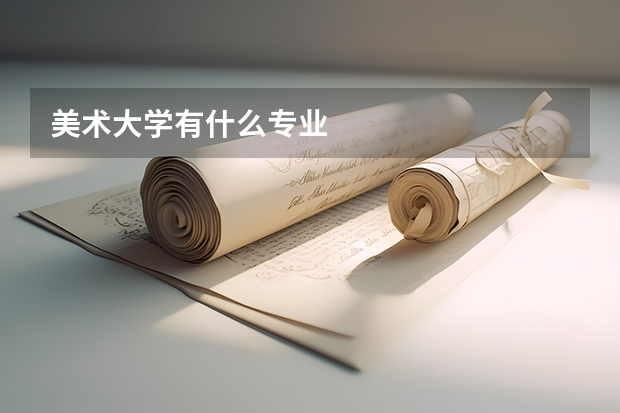 美术大学有什么专业