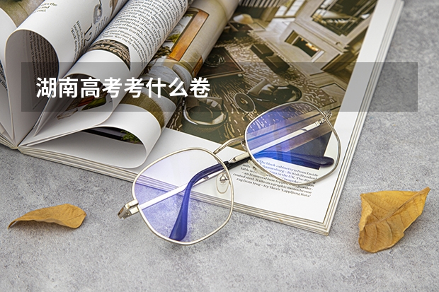 湖南高考考什么卷
