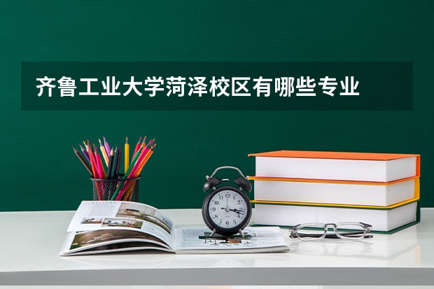 齐鲁工业大学菏泽校区有哪些专业