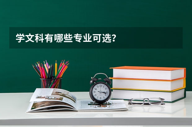 学文科有哪些专业可选？