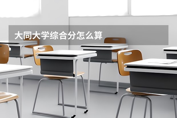 大同大学综合分怎么算