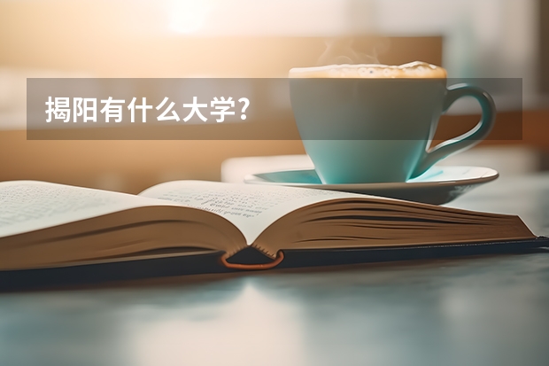 揭阳有什么大学?