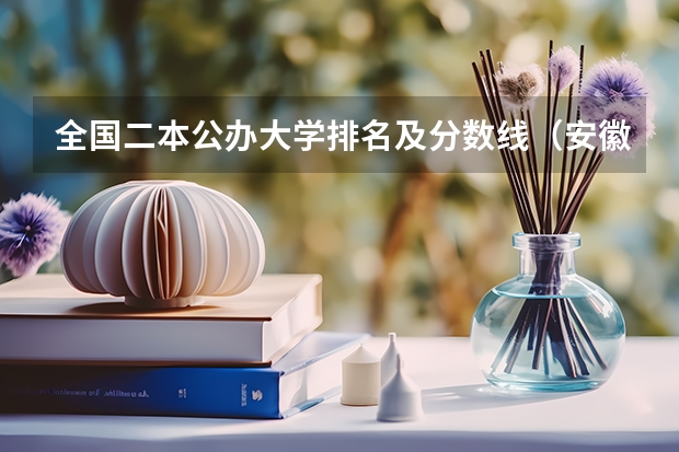全国二本公办大学排名及分数线（安徽公办二本大学排名）