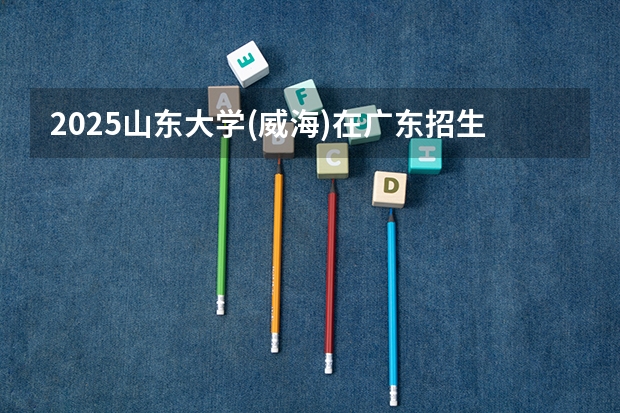 2025山东大学(威海)在广东招生计划人数一览表