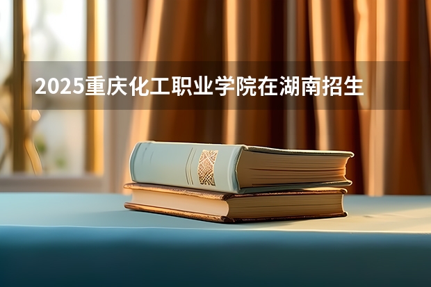 2025重庆化工职业学院在湖南招生计划一览表