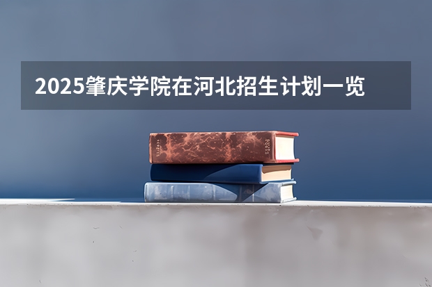 2025肇庆学院在河北招生计划一览表