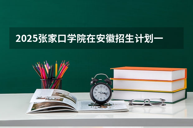 2025张家口学院在安徽招生计划一览表